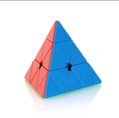 3x3 Pyramid Speed Cube Professional Stickerless Cube Triang - Image 1 of 4