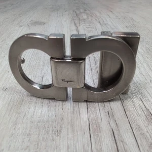 Salvatore Ferragamo Gancini Belt Buckle Silver Tone - Made in Italy - Picture 1 of 10
