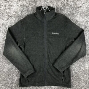 Columbia Fleece Jacket Full Zip Men Size Small Gray - Picture 1 of 11