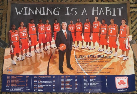 Illinois Fighting Illini 2006-07 Basketball poster Randle Frazier Carter Meacham Cover
