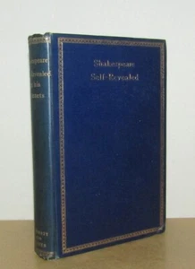 J M - Shakespeare Self-Revealed (Sonnets) - 1st/1st (1904 First Edition) - Imagen 1 de 6
