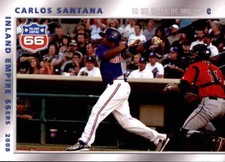 2008 Inland Empire 66ers Grandstand 27 Carlos Santana Dominican Republic DR Card