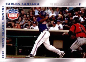 2008 Inland Empire 66ers Grandstand 27 Carlos Santana Dominican Republic DR Card