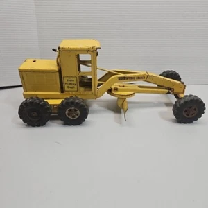 Tonka Truck STATE HI-WAY DEPT ROAD GRADER Steel 1950-60’s 17in. Long STEERING - Picture 1 of 18