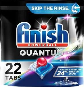Finish Quantum Powerball, Dishwasher Pods, Dishwasher Detergent Liquid, Soap, & - Picture 1 of 1