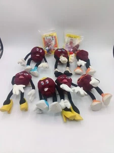 Lot of 7 California Raisin Applause 1988 Poseable Bendable Plush 7" - Picture 1 of 3