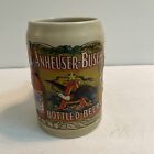 Vintage Advertising 1991 Anheuser Bush Brewing Beer Stein Mug Bar Glass St2