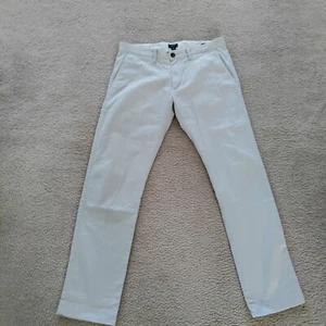 Men's J. Crew Chino Pants 31x30 Slim Fit Flex Cotton Blend Beige VGUC - Picture 1 of 7