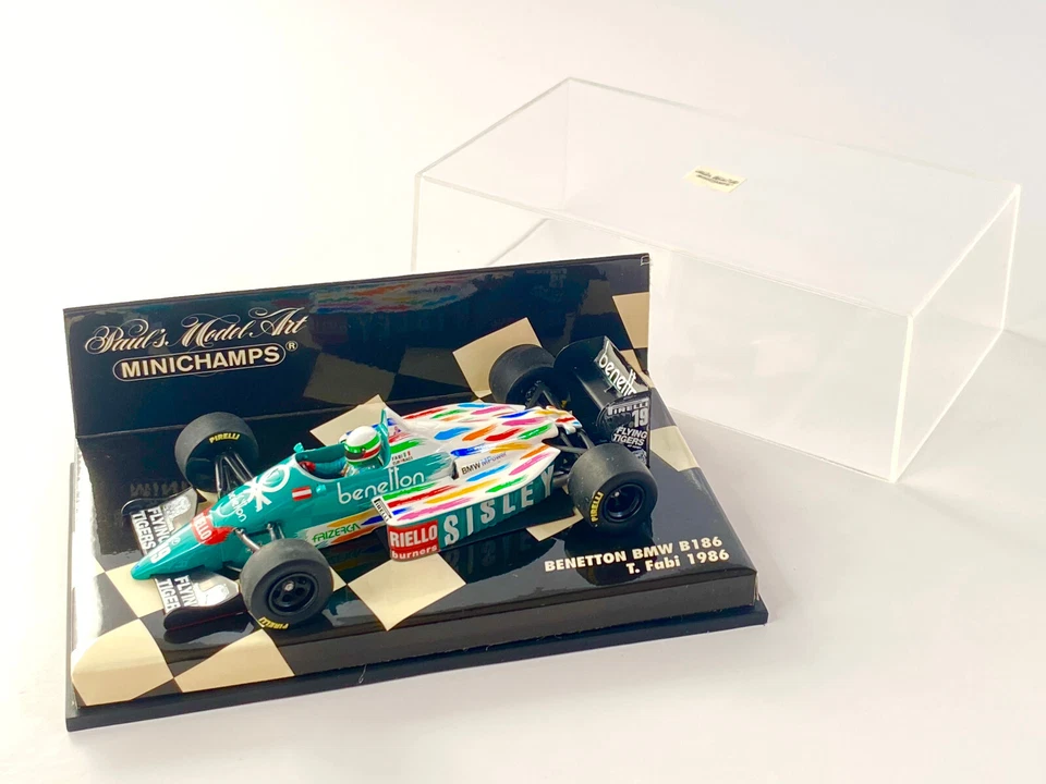 Teo Fabi 1986 Minichamps 1:43 Benetton BMW B186 F1 Model Car - Image 1 of 1