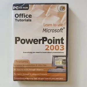 Aprende a usar Microsoft PowerPoint 2003, PC CD ROM, tutorial de programa de computadora - Imagen 1 de 4