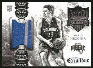 2015-16 Panini Excalibur Knight School Jerseys #20 Mario Hezonja