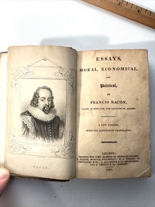 Essays, Moral, Economical, And Political,  By Francis Bacon. 1825 - Picture 1 of 9