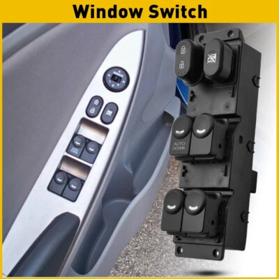 Master Power Window Door Switch For 2012-2017 Hyundai Accent Front Left - Изображение 1 из 4