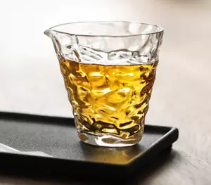 Brocca da tè in vetro trasparente resistente al calore 190 ml Chahai Gongfu Gongdaobei tè - Foto 1 di 7