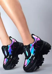 NEW Anthony Wang LASR Exclusive Neuromancer Platform Sneakers - SALE CUTE RAVE - Picture 1 of 4