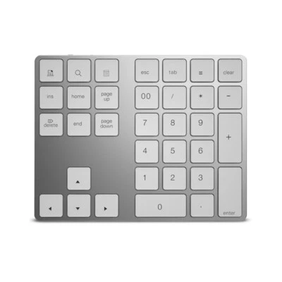 BT 3.0 Wireless Numeric Keypad 34 Keys Digital Keyboard for Accounting Teller - Image 1 of 4