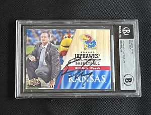 BILL SELF 2013 UD UNIVERSITY OF KANSAS SIGNED AUTOGRAPHED CARD BAS AUTHENTIC - Picture 1 of 2