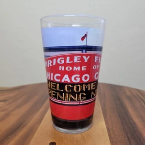 Wrigley Field Chicago Cubs Pint Glass ~ Welcome to Opening Night - Picture 1 of 12