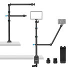Neewer Photography Camera Desk Mount Stand with Two Auxiliary Holding Arms