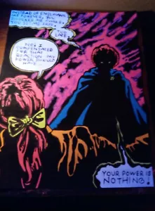 DARK FENIKS SAGA, X MEN! ręcznie rysowany/kolorowy plakat z czarnym światłem! Ogromne 22x28 - Zdjęcie 1 z 2
