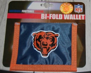 Vintage NFL Chicago Bears Nylon Bi-Fold Wallet - New - Picture 1 of 7