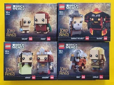 LEGO BrickHeadz Señor de los Anillos 40630 40631 40632 40751 Frodo Gangalf Aragorn Foto 1 de 2