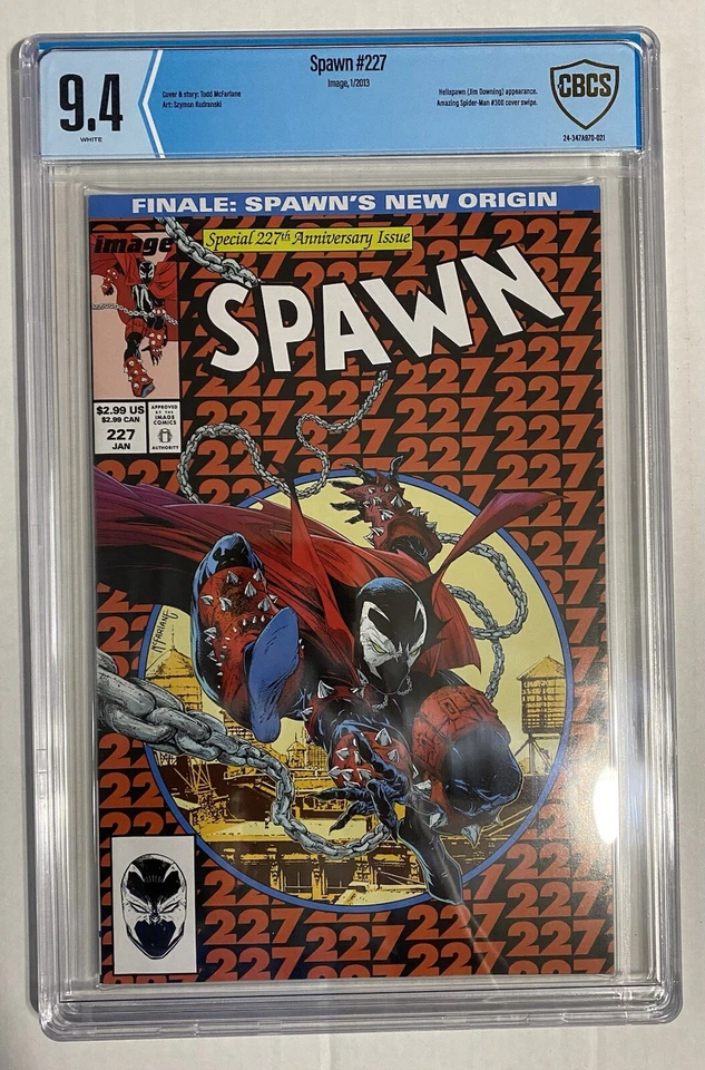 Spawn #227 McFarlane ASM #300 Homage Key CBCS 9. 4 - Image 1 of 1