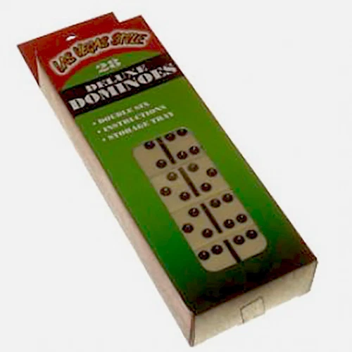 Las Vegas Style Deluxe Domino Set Comes with Instructions and Plastic Tray * - Image 1 of 1