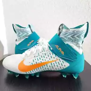 Nike Alpha Menace Elite 2 Football Cleat Miami Men's Size 16 BV2077-108 - Picture 1 of 10