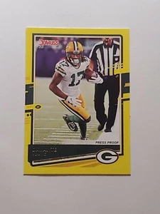 DAVANTE ADAMS 2020 Donruss #105 Yellow Press Proof Green Bay Packers - Picture 1 of 2