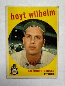 1959 Topps #349 Hoyt Wilhelm Baltimore Orioles - Imagen 1 de 2