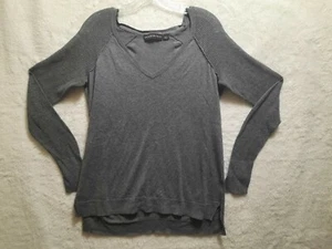Suéter Rock & Republic Gris Brillante - Talla L Cuello en V Mezcla de Algodón :) - Imagen 1 de 6