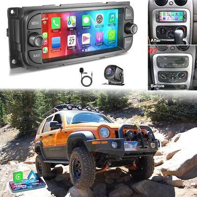 For Jeep Liberty KJ 2002 2003-2007 Android 13 Carplay Car Stereo Radio GPS Navi Foto 1 de 4