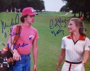 MICHAEL O'KEEFE & CINDY MORGAN signed CADDYSHACK 8x10 PHOTO