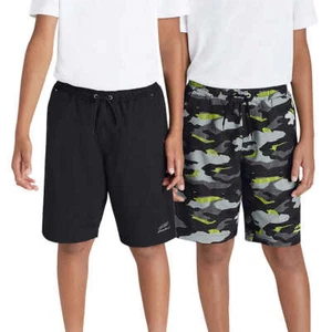 NWT Eddie Bauer 2-Pack Youth Hybrid Quick Dry Mesh Lined Casual Active Short S-L - Picture 1 of 25