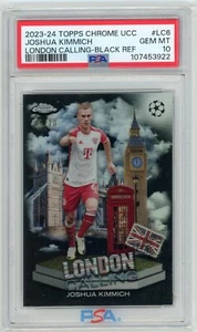 2023-24 Topps Cromo UCC Joshua Kimmich Londres Llamando Negro/10 PSA 10 Bayern - Imagen 1 de 2