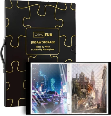 Cartella per Puzzle, Con 25 Tasche Trasparenti, Raccoglitore Portaoggetti per Pu - Immagine 1 di 4