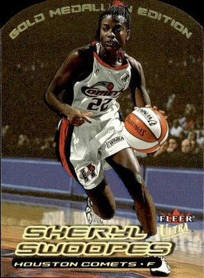 2000 Ultra WNBA #28G Sheryl Swoopes Gold Medallion - Image 1 of 2