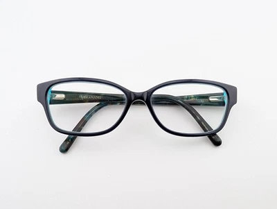 Vera Wang Eyeglasses, Frames Only, V909 NV, 52-15-135, Plastic, Blue/Green - Image 1 of 4