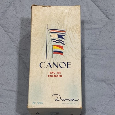 Antigo Canoe By Dana Eau De Cologne NMIB GARRAFA GRANDE Nº. 225 Paris França fechado - Imagem 1 de 4