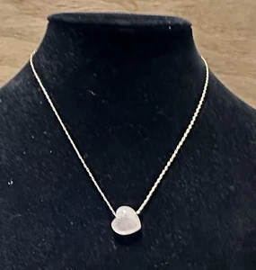 BaubleBar Juno Rose Pink Quartz Stone Gold Plated Necklace Love Romance Friends - Picture 1 of 5