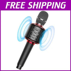 Wireless Karaoke Microphone for Singing Practice - Black&Red - Picture 1 of 10