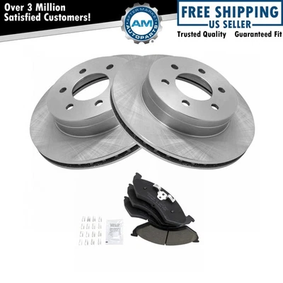 Brake Pad & Rotor Kit Ceramic Front for 00-02 Dodge Dakota Durango NEW - Image 1 of 4