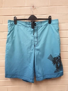 Burton Men’s White & Blue Floral Board Shorts – Size XXL - Picture 1 of 5