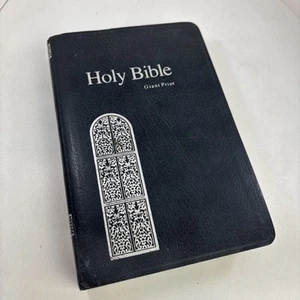 Holy Bible KJV Giant Print Reference Concordance Red Letter Nelson Regency 1976 - Foto 1 di 8