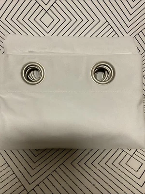 🎥 Total Blackout Velvet Window Curtain 2 Panels 52” x 84” White🆕AS SHOWN - Image 1 of 3