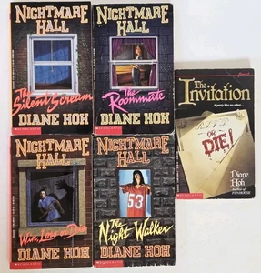 Diane Hoh Nightmare Hall 1990s Horror YA Lot (5) Vtg Paperback - 1st Printings - Picture 1 of 7