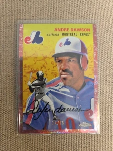 2023 Topps Chrome Platinum Anniversary rifrattore oro rosa Andre Dawson /75 - Foto 1 di 2