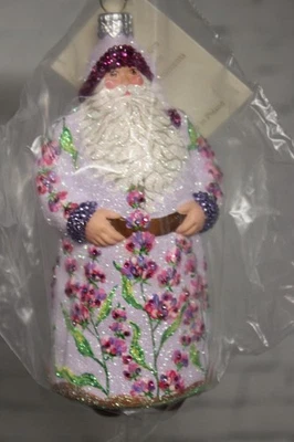 Patricia Breen Ornament Spring Lavender Santa 2866 Year 2008 New in Pack - Image 1 of 4