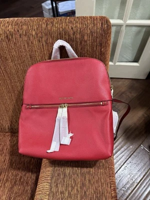 Michael Kors Book Bag Red Leather - Image 1 of 4